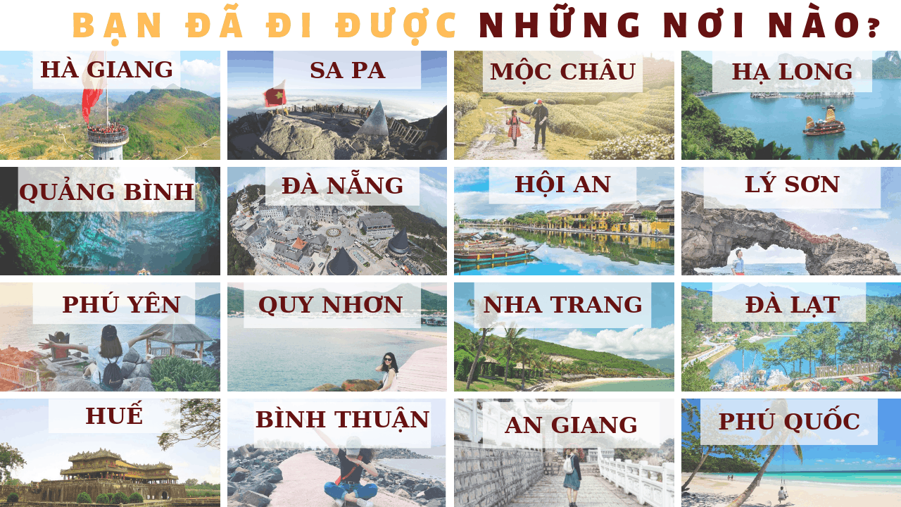 Tổng Hợp Địa Điểm Du Lịch Đẹp Việt Nam